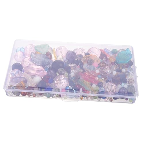 Angoily 1 Schachtel Glasperlen DIY Schmuckzubehör Bunte Glasperlen Anhänger für Ohrringe Halsketten Armbänder Bastelmaterial Handgefertigt Charm Perlen Auffädeln Klein Pastellfarben von Angoily