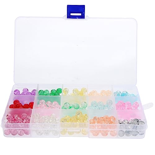 Angoily 1 Schachtel Glasperlen Set Diy Schmuckperlen für Armbänder und Haarschmuck Dekorative und Innovative Glasperlen für Kreative Bastelprojekte von Angoily