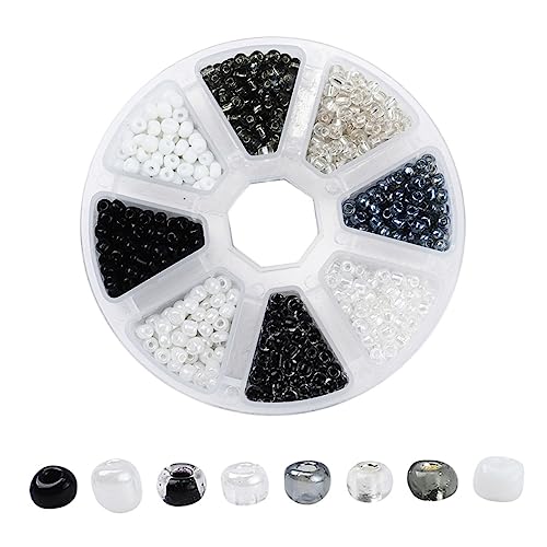 Angoily 1 Schachtel Runde Glasperlen Dekorative Diy Schmuck Spacerperlen für Armband und Halskettenherstellung Vielseitige Bastelperlen für Projekte Angoily 1 Schachtel Runde Glasperlen Dekorative Diy Schmuck Spacerperlen für Armband und Halskettenherstellung Vielseitige Bastelperlen für Projekte von Angoily
