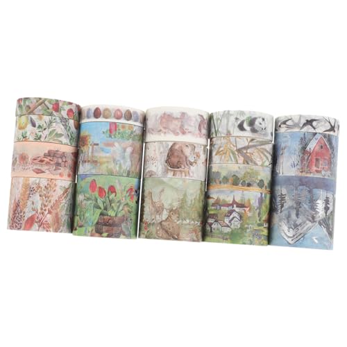 Angoily 1 Schachtel Vintage Washi Tape Dekoratives Klebeband für Scrapbooking Diy Kunstprojekte Teiliges mit Klaren Mustern für Planer und Journale Angoily 1 Schachtel Vintage Washi Tape Dekoratives Klebeband für Scrapbooking Diy Kunstprojekte Teiliges mit Klaren Mustern für Planer und Journale von Angoily
