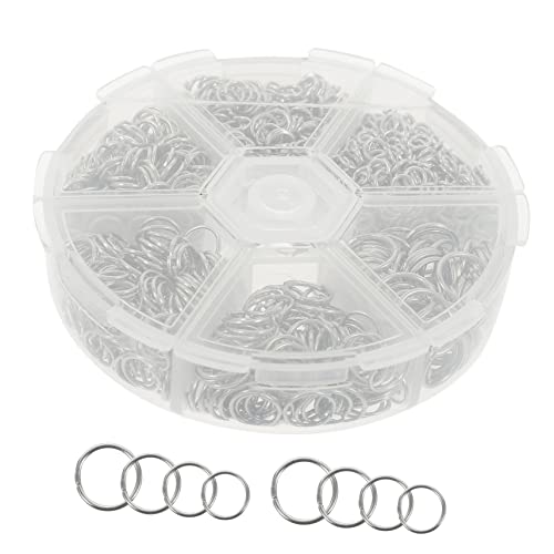 Angoily 1 Schachtel kleine Biegeringe für Teilt Gold Schlüssel schmuck machen befestigungshaken Offene Sprungringe Schmuckbasteln Armband Biegering silberne Biegeringe Eisen Silver Angoily 1 Schachtel kleine Biegeringe für Teilt Gold Schlüssel schmuck machen befestigungshaken Offene Sprungringe Schmuckbasteln Armband Biegering silberne Biegeringe Eisen Silver von Angoily