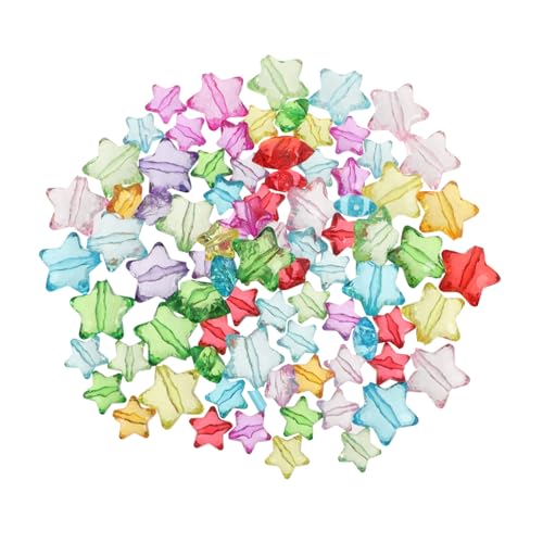 Angoily 1 Set Bastelperlen Zum Selbermachen Blickdichte Perlen In Sternform Mit Löchern In Der Mitte Für Bastelprojekte Von Kindern Boho Schmuck Und Weihnachtsschmuck – Perlenzubehör von Angoily