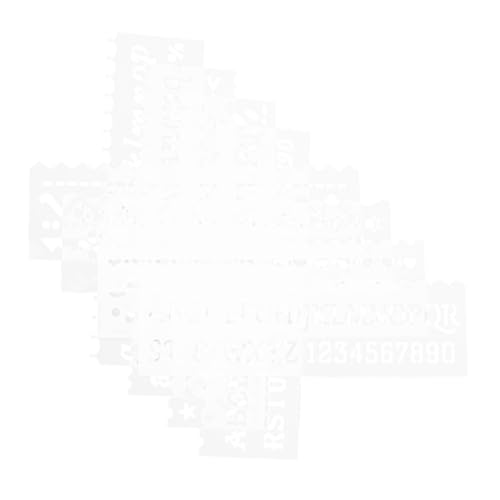 Angoily 1 Set Diy-schablone Mit Cartoon-alphabet Und Wellenmuster, Lange Streifenvorlage Zum Zeichnen Und Malen, Zum Basteln Von Karten Und Als Heimdekoration Für Familienaktivitäten Angoily 1 Set Diy-schablone Mit Cartoon-alphabet Und Wellenmuster, Lange Streifenvorlage Zum Zeichnen Und Malen, Zum Basteln Von Karten Und Als Heimdekoration Für Familienaktivitäten von Angoily
