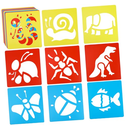 Angoily 1 Set Malvorlage Wiederverwendbare Wandschablonen Zum Malen Dinosaurier Malschablonen Zeichnen Pfotentiere Stift Tierschablonen Zum Malen Bildschirm Kaninchen Kreis von Angoily