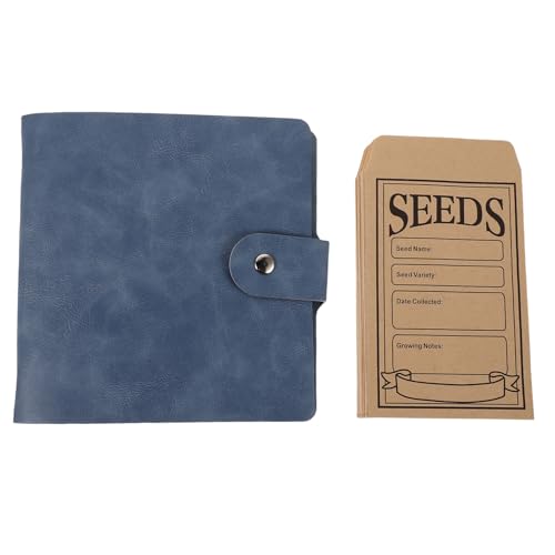 Angoily 1 Set Samenaufbewahrungs-Organizer-Ordner – Samenpaket-Organizer aus Kunstleder mit 25 durchsichtigen Taschen und 50 Umschlägen, Gartenbuch für Pflanzenblumen Angoily 1 Set Samenaufbewahrungs-Organizer-Ordner – Samenpaket-Organizer aus Kunstleder mit 25 durchsichtigen Taschen und 50 Umschlägen, Gartenbuch für Pflanzenblumen von Angoily