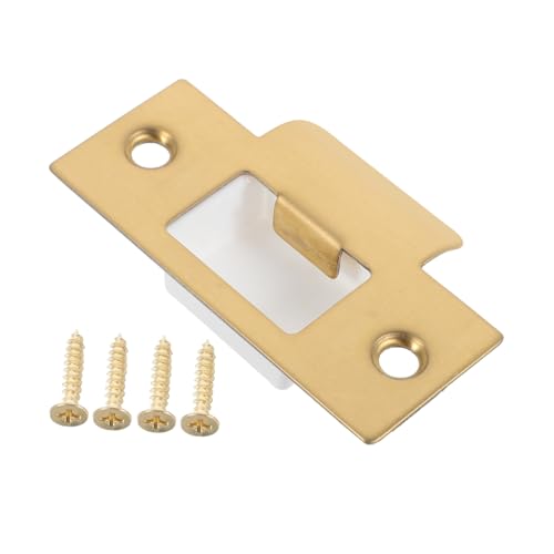 Angoily 1 Set Schlosszunge Schnalle Türplatte Riegel Streik Edelstahl Riegel Installation Kit Riegel Abdeckung Loch Füller Goldene Metall Angoily 1 Set Schlosszunge Schnalle Türplatte Riegel Streik Edelstahl Riegel Installation Kit Riegel Abdeckung Loch Füller Goldene Metall von Angoily