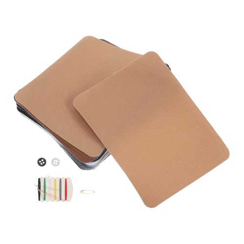 Angoily 1 Set Stoff-reparaturflicken Für Kleidung, Zum Aufbügeln Auf Knie- Und Ellenbogenflicken, Selbstklebende Rechteckige Flicken Für Jeans Und Hosen von Angoily