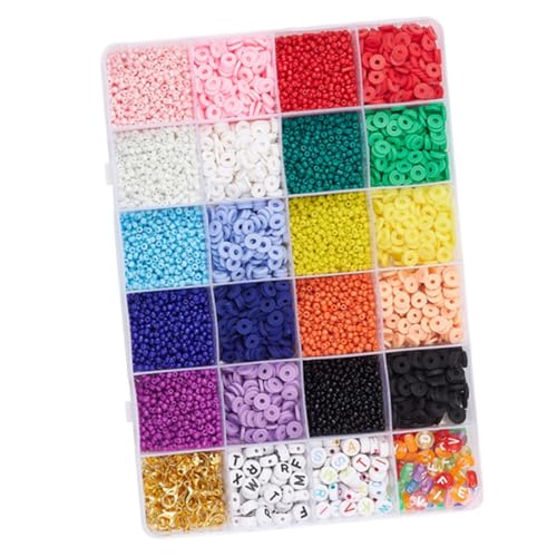 Angoily 1 Set Tonflocken Reisperlen Kombination Perlenzubehör Perlen Zur Schmuckherstellung Perlenarmband Herstellungsset DIY Bastelset Kunststoffperlen Verschiedene Farben Lose Angoily 1 Set Tonflocken Reisperlen Kombination Perlenzubehör Perlen Zur Schmuckherstellung Perlenarmband Herstellungsset DIY Bastelset Kunststoffperlen Verschiedene Farben Lose von Angoily