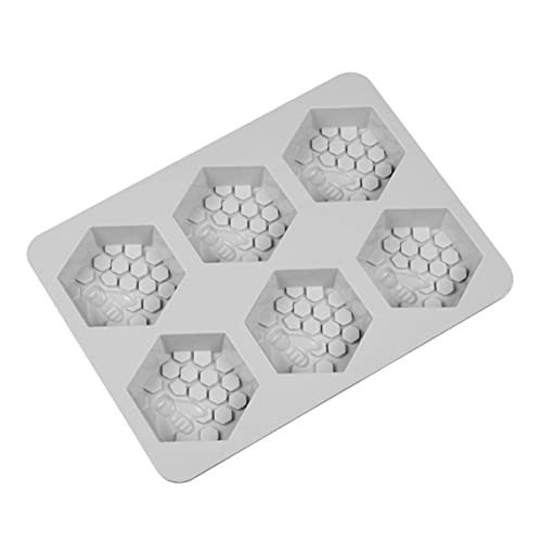 Angoily 1 Stück Bienenwaben Silikonform Gießform für Handgemachte Seifen Eiswürfel und Desserts Zufällige Farbe Wiederverwendbar und Langlebig für Kreative DIY Projekte Zufällige Farbe von Angoily