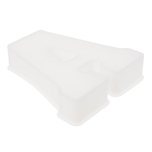 Angoily 1 Stück Buchstabenschablone Größenform Zahlen Fondantformen Buchstabenform Ton Große Form Gusszubehör Alphabetform Gießform Personalisierbar Facettierte Namen von Angoily