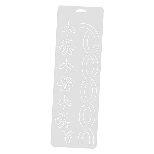 Angoily 1 Stück Crimpschablone Decke Maschine Quilten Nähen Herrscher quilling zubehör sewing pattern Quiltmuster nähzubehör sewing accessories schablonen Nählineal Quilt-Werkzeug pp Weiß Angoily 1 Stück Crimpschablone Decke Maschine Quilten Nähen Herrscher quilling zubehör sewing pattern Quiltmuster nähzubehör sewing accessories schablonen Nählineal Quilt-Werkzeug pp Weiß von Angoily