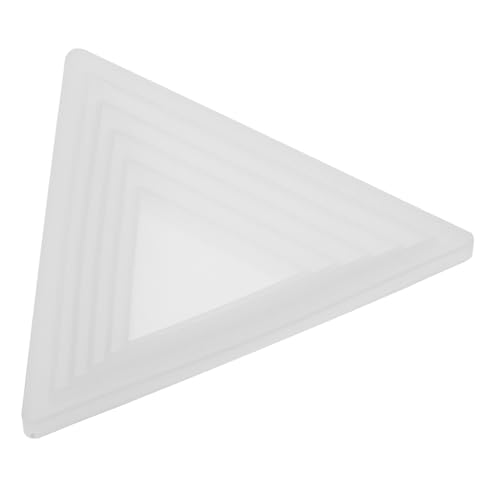 Angoily 1 Stück DIY Silikon Gießform für Snacks Dreieckiger Aufbewahrungstablett mit Treppen Design Projekte und Vielseitige Handarbeiten Langlebig und Robust von Angoily
