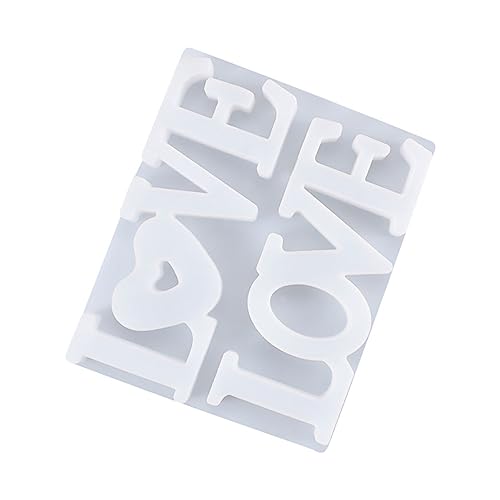Angoily 1 Stück Diy Silikonform Love Herz Epoxidharz Gießform für Projekte Dekorative Hängeschilder und Kuchen Dekoration Einfach zu Reinigen und Wiederverwendbar Angoily 1 Stück Diy Silikonform Love Herz Epoxidharz Gießform für Projekte Dekorative Hängeschilder und Kuchen Dekoration Einfach zu Reinigen und Wiederverwendbar von Angoily