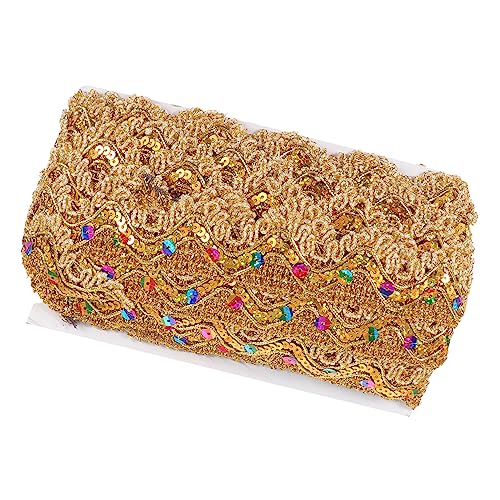 Angoily 1 Stück Ethno Stil Spitzenborte mit Pailletten Yards Dekorative Kleidungstrim für Hochzeiten Partys Diy Projekte Taschen und Heimdeko Strapazierfähig und Vielseitig Einsetzbar Angoily 1 Stück Ethno Stil Spitzenborte mit Pailletten Yards Dekorative Kleidungstrim für Hochzeiten Partys Diy Projekte Taschen und Heimdeko Strapazierfähig und Vielseitig Einsetzbar von Angoily