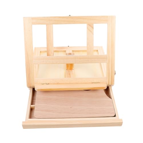 Angoily 1 Stück Holz Tischleinwandständer mit Schublade Faltbarer Malständer und Tragbarer Präsentationshalter für Kunstwerke Foto Rahmen und Mehr Naturholzfarbe Angoily 1 Stück Holz Tischleinwandständer mit Schublade Faltbarer Malständer und Tragbarer Präsentationshalter für Kunstwerke Foto Rahmen und Mehr Naturholzfarbe von Angoily