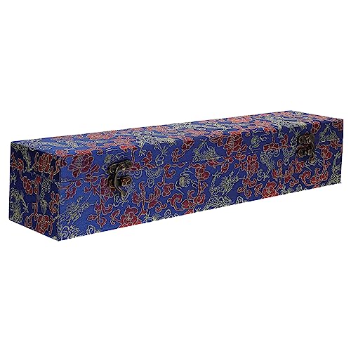 Angoily 1 Stück Kalligrafie- und Malkasten Scroll-Container Kalligraphie lagercontainer vorratsbehälter staffelei langlebiger Kalligrafiehalter Aufbewahrungsbox für Bildrollen HDF Blue von Angoily