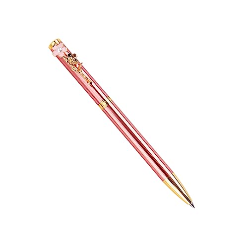 Angoily 1 Stück Kreativer Metall Kugelschreiber Rosa Neutraler Druckkugelschreiber für Schule und Bürobedarf und Langlebig Angoily 1 Stück Kreativer Metall Kugelschreiber Rosa Neutraler Druckkugelschreiber für Schule und Bürobedarf und Langlebig von Angoily