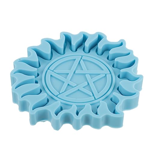 Angoily 1 Stück Kristall-epoxy-form Für Geformt Schalenmatten-gießform Untersetzer Silikon-gießformen Untersetzer, Der Form Herstellt Silikonformguss Kieselgel Blue von Angoily