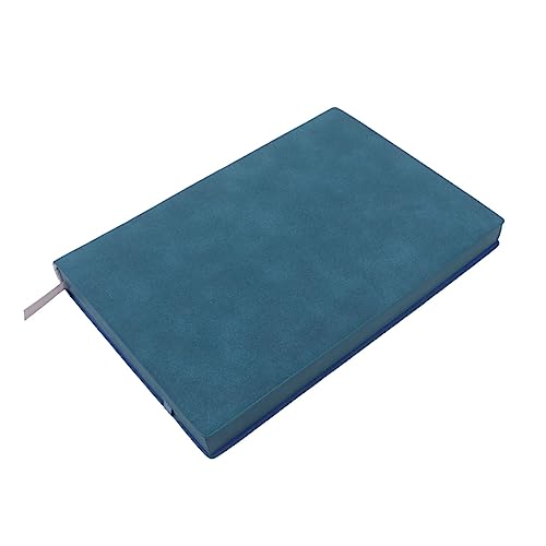 Angoily 1 Stück PU Leder Notizbuch mit Dickes Hardcover Tagebuch für Rezepte und Notizen Design mit Bindeseil für Zuhause Büro und Schule Blau von Angoily