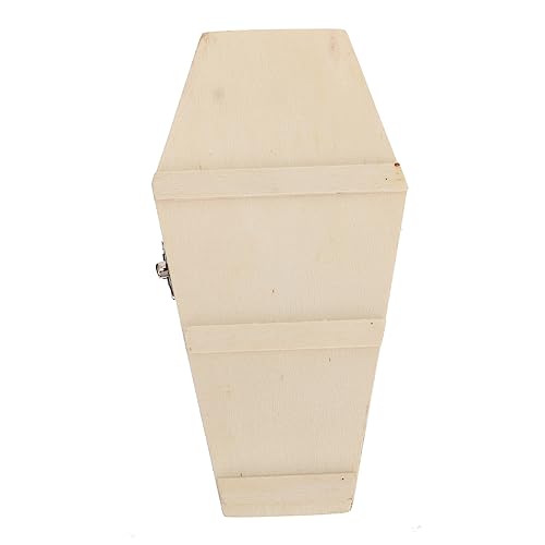 Angoily 1 Stück Packung Halloween-Verzierung Süßigkeiten erste Schatulle Sarg gotisch schmuckkästchen halloween candy candybox Aufbewahrungskoffer für Särge Layout-Szene Requisiten hölzern von Angoily