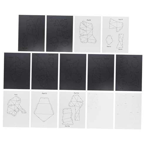 Angoily 1 Stück Papiermodell Panda Diy Geometrisches Origami Ornament Handgefertigte Dekoration Irideszentem Papier für Feste Partys und Kreative Projekte von Angoily
