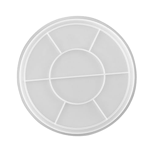 Angoily 1 Stück Runder Silikonformen Tray Gießform für DIY Aufbewahrungstablett und Transparent für Kunsthandwerk und Persönliche Große Kapazität für Tägliche Nutzung Angoily 1 Stück Runder Silikonformen Tray Gießform für DIY Aufbewahrungstablett und Transparent für Kunsthandwerk und Persönliche Große Kapazität für Tägliche Nutzung von Angoily