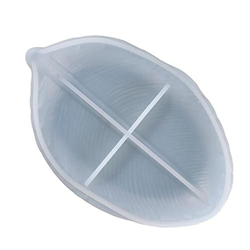Angoily 1 Stück Silikon Gießform für Schalen Flexibles und Leichtes Silikonmodell für Diy Projekte für Aufbewahrung und Dekoration mit Einzigartigem Blattdesign von Angoily