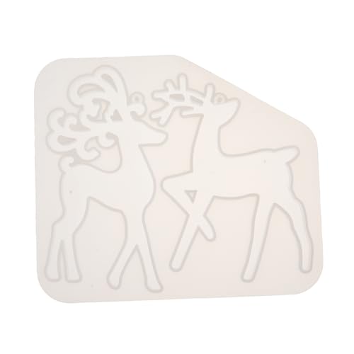 Angoily 1 Stück Silikonform für Weihnachtsanhänger Diy Rentier Schlüsselanhänger Gießform Kreative Silikonform für Schlüsselring Charm und Weihnachtliche Dekoration Angoily 1 Stück Silikonform für Weihnachtsanhänger Diy Rentier Schlüsselanhänger Gießform Kreative Silikonform für Schlüsselring Charm und Weihnachtliche Dekoration von Angoily