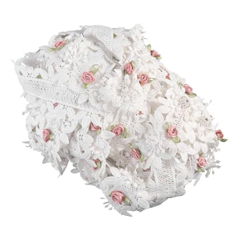Angoily 1 Stück Spitzenbordüre mit Blumenmuster für Hochzeitskleider Diy Dekoration und Süße Details für Kleidung und Wohnaccessoires Angoily 1 Stück Spitzenbordüre mit Blumenmuster für Hochzeitskleider Diy Dekoration und Süße Details für Kleidung und Wohnaccessoires von Angoily