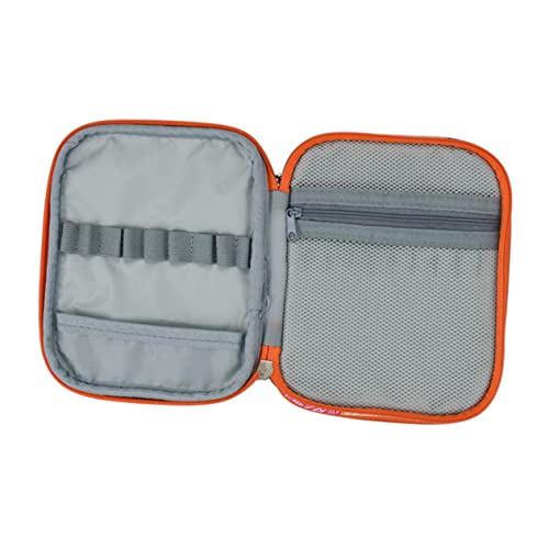 Angoily 1 Stück Tragbare Aufbewahrungstasche Häkeln Stricken Haken Lagerung Taschen Aufbewahrungstasche Für Strickwerkzeuge Dreieckige Häkeltragetasche Orange von Angoily