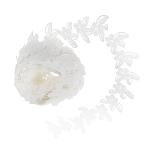 Angoily 1 Stück Wasserlösliche Stickerei Lace Borte Yards für Diy Kleidung und Bastelprojekte für Hochzeitsdekoration und Kartengestaltung von Angoily