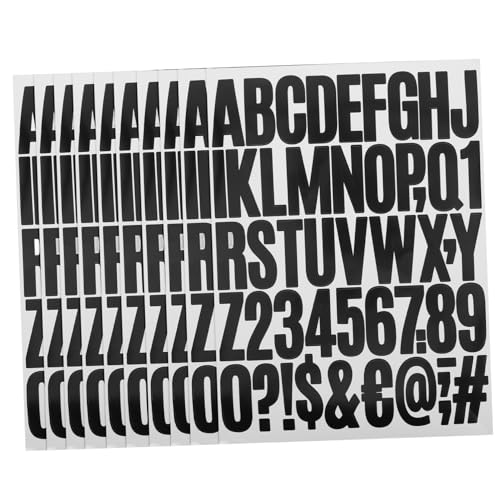 Angoily 10 Blatt Buchstabenaufkleber und Zahlensticker Schwarz Selbstklebend Wetterfest Vielseitig für Scrapbooking Planner DIY Bastelarbeiten Langlebig Farbintensiv für Büro und Schule Angoily 10 Blatt Buchstabenaufkleber und Zahlensticker Schwarz Selbstklebend Wetterfest Vielseitig für Scrapbooking Planner DIY Bastelarbeiten Langlebig Farbintensiv für Büro und Schule von Angoily