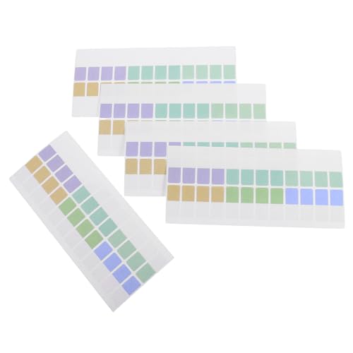 Angoily 10 Blatt Bunte Haftnotizen Page Marker Tabs Selbstklebend Klassifizierende Indexetiketten für Bücher Notizbücher Büro Schule Tägliches Markieren von Angoily