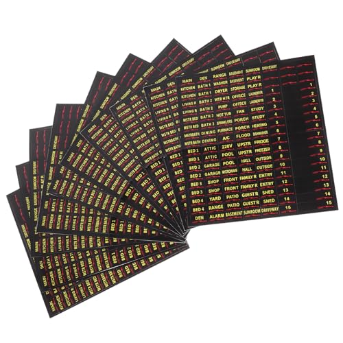 Angoily 10 Blatt Etikett für den Schaltkasten Leistung Draht-Organizer Kabel Boden versandetiketten selbstklebend Elektrischer Kastenaufkleber Zubehör für elektrische Schalttafeln Papier Angoily 10 Blatt Etikett für den Schaltkasten Leistung Draht-Organizer Kabel Boden versandetiketten selbstklebend Elektrischer Kastenaufkleber Zubehör für elektrische Schalttafeln Papier von Angoily