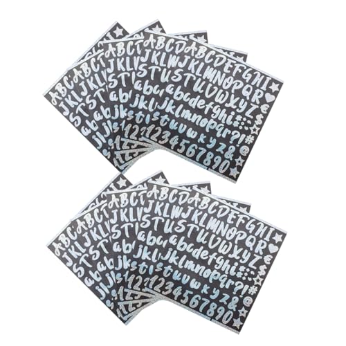 Angoily 10 Blatt Glitzeraufkleber Etiketten Vinyl Brief süße Buchstabenaufkleber bunte Nummernaufkleber kleine Alphabet-Aufkleber Kleiner Buchstabenaufkleber selbstklebendes Papier Angoily 10 Blatt Glitzeraufkleber Etiketten Vinyl Brief süße Buchstabenaufkleber bunte Nummernaufkleber kleine Alphabet-Aufkleber Kleiner Buchstabenaufkleber selbstklebendes Papier von Angoily