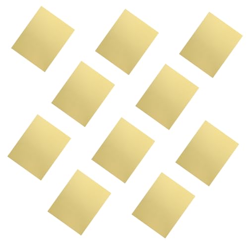 Angoily 10 Blatt Goldenes Einseitiges Folienpapier Goldmetallic Papier Gold Origami Papier Gold Kartonpapier 275 G Papier von Angoily
