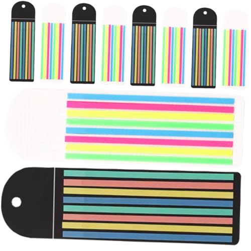 Angoily 10 Blatt Halbtransparente Pet Haftnotizen Teilig Fluoreszierende Lesestreifen Weiche Textur Beschreibbare Seitenmarker für Schule Büro Leseförderung Praktische Lesehilfen Angoily 10 Blatt Halbtransparente Pet Haftnotizen Teilig Fluoreszierende Lesestreifen Weiche Textur Beschreibbare Seitenmarker für Schule Büro Leseförderung Praktische Lesehilfen von Angoily