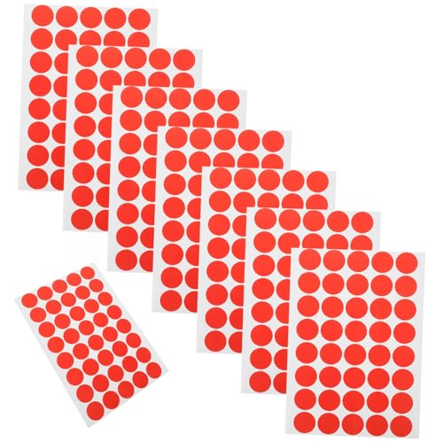 Angoily 10 Blatt Klebepunkte Selbstklebend Farbige Etikettenaufkleber zur Kennzeichnung Büro Schule Haushalt Angoily 10 Blatt Klebepunkte Selbstklebend Farbige Etikettenaufkleber zur Kennzeichnung Büro Schule Haushalt von Angoily