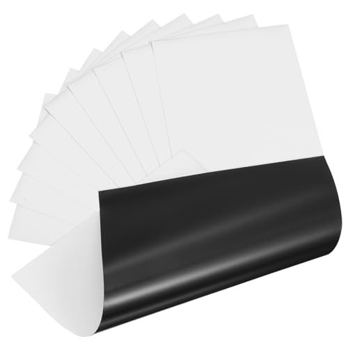 Angoily 10 Blatt Magnetisches Druckpapier Magnetdruckerpapier Bedruckbares Magnetpapier Magnetisches Papier Bilddruckpapier Druckerbildpapier Weiches Gummimaterial Weiß von Angoily