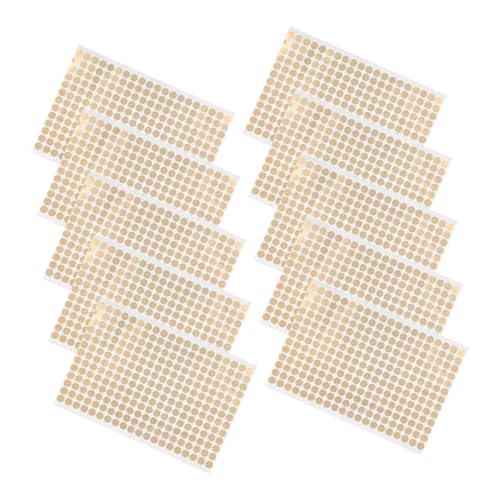 Angoily 10 Blatt Selbstklebende Goldfarbene Runde Kupferpapier Etiketten pro Praktische Aufkleber für Geschenke Briefumschläge und Organisation im Büro oder Zuhause Angoily 10 Blatt Selbstklebende Goldfarbene Runde Kupferpapier Etiketten pro Praktische Aufkleber für Geschenke Briefumschläge und Organisation im Büro oder Zuhause von Angoily