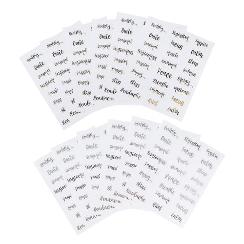 Angoily 10 Blatt Teiliges Selbstklebende Flaschenetiketten für Ätherische Öle Gold und Silber Vielseitig Beschriftbar Stark Haftend Geeignet für Kosmetik und Duftflaschen Personalisierte Angoily 10 Blatt Teiliges Selbstklebende Flaschenetiketten für Ätherische Öle Gold und Silber Vielseitig Beschriftbar Stark Haftend Geeignet für Kosmetik und Duftflaschen Personalisierte von Angoily