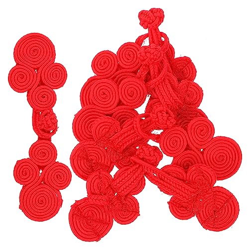 Angoily 10 Paar Anzugknöpfe Kleine Große Stoffknöpfe Verschlüsse Für Schwarze Knöpfe Nähen DIY Kleidung Mantelverschlussknöpfe Cheongsam Schnallen Chinesische Stilknöpfe Nylon von Angoily