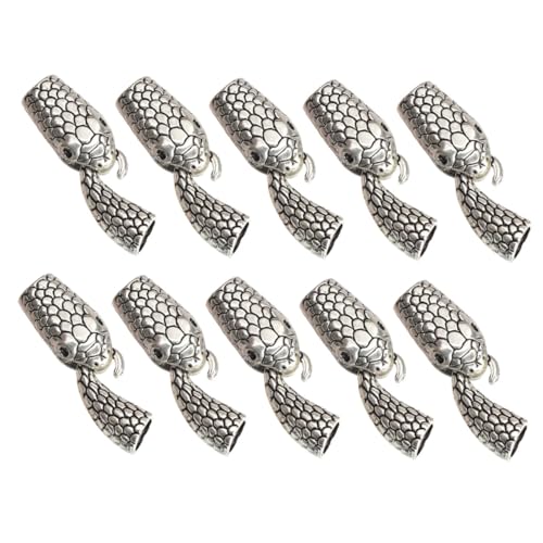 Angoily 10 Paare Knebelverschlüsse für Schmuck ersatzteile bastelzeug schmuck machen Schmuckverschlüsse Verbindungselemente Schlangen-Knebelverschlüsse Armbandverschlüsse Legierung Silver von Angoily