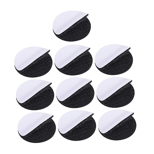 Angoily 10 Packungen Selbstklebender runde Aufkleber Montageband Klettband Punkte mit selbstklebendem Klebeband Klettverschlusspunkte Schwarz Angoily 10 Packungen Selbstklebender runde Aufkleber Montageband Klettband Punkte mit selbstklebendem Klebeband Klettverschlusspunkte Schwarz von Angoily