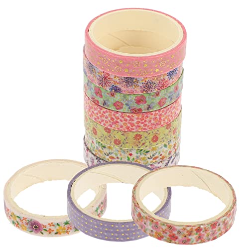 Angoily 10 Rollen Dekoratives Klebeband Sammelalbum Gold Farbe Dekorateur Scrapbooking Washi Tape Zum Aufzeichnen Ästhetisches Washi-tape Washi -bänder Japanisches Papier Angoily 10 Rollen Dekoratives Klebeband Sammelalbum Gold Farbe Dekorateur Scrapbooking Washi Tape Zum Aufzeichnen Ästhetisches Washi-tape Washi -bänder Japanisches Papier von Angoily