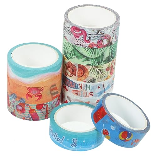 Angoily 10 Rollen Dekoratives Washi Tape pro Rolle Vielseitige Bastel und Scrapbooking Klebebänder für Diy Projekte und Feiertagsdekorationen Angoily 10 Rollen Dekoratives Washi Tape pro Rolle Vielseitige Bastel und Scrapbooking Klebebänder für Diy Projekte und Feiertagsdekorationen von Angoily