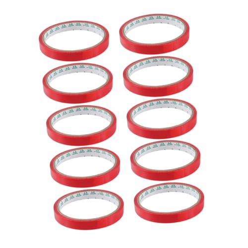 Angoily 10 Rollen Dichtungsband Klebebandverschluss Für Beutel Fleischverpackungsmaterial Wickelband Beutelverschließer Beutelversiegelungsbandspender Klebeband Zum Einwickeln Rot Bopp Angoily 10 Rollen Dichtungsband Klebebandverschluss Für Beutel Fleischverpackungsmaterial Wickelband Beutelverschließer Beutelversiegelungsbandspender Klebeband Zum Einwickeln Rot Bopp von Angoily