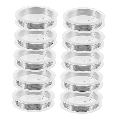 Angoily 10 Rollen Kupferdraht für Schmuckherstellung Kleine Dünner Basteldraht für Diy Projekte Schmuckdesign Beadings und Handarbeiten und Wiederverwendbar Angoily 10 Rollen Kupferdraht für Schmuckherstellung Kleine Dünner Basteldraht für Diy Projekte Schmuckdesign Beadings und Handarbeiten und Wiederverwendbar von Angoily