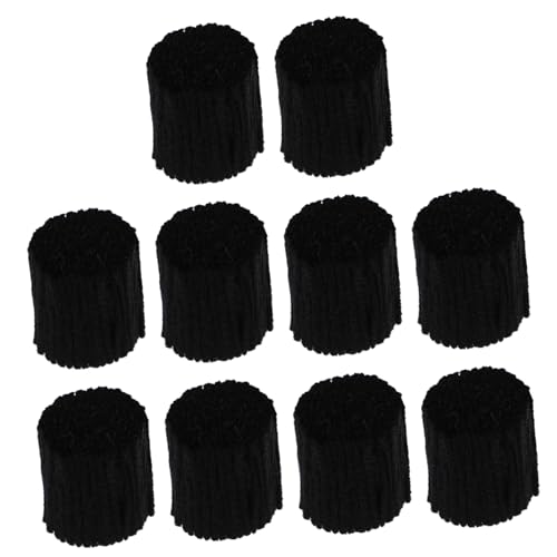 Angoily 10 Rollen Stickerei -Thread -Set Hakenhakenschwarze Wolle Garn zum Stricken Wollgarn Stoff Bastelgarn teppich spaß stillkissen bezüge rugs Knüpfgarnbündel Produkt Haken Acryl Black von Angoily
