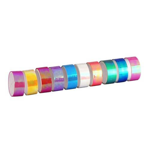 Angoily 10 Rollen Teiliges Buntes Schimmerndes Klebeband Wasserfestes DIY Washi Tape mit Farbverlauf für Scrapbooking Notizbuch Dekoration Geschenkverpackung und Kreative Bastelprojekte Angoily 10 Rollen Teiliges Buntes Schimmerndes Klebeband Wasserfestes DIY Washi Tape mit Farbverlauf für Scrapbooking Notizbuch Dekoration Geschenkverpackung und Kreative Bastelprojekte von Angoily